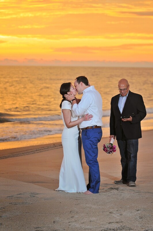 Officiating a Florida Sunrise Beach Wedding
