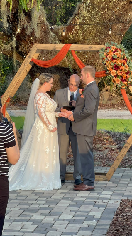 Officiating wedding at Ever After Farms Blueberry